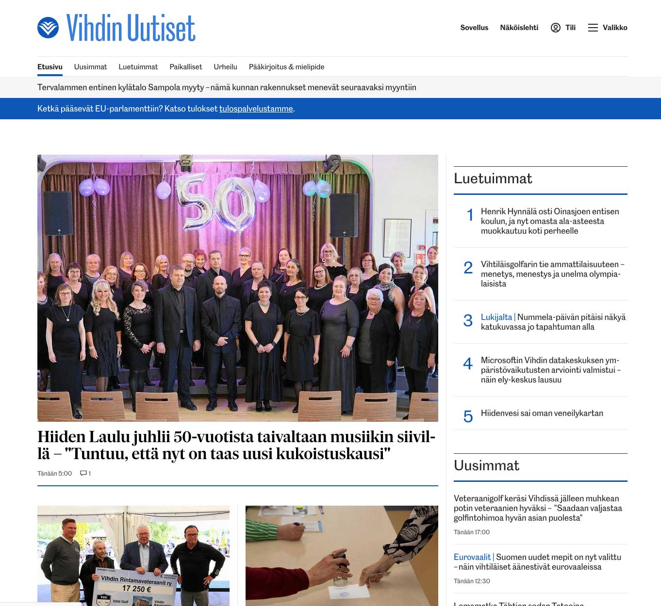 Vihdin Uutiset 10.6.2024.