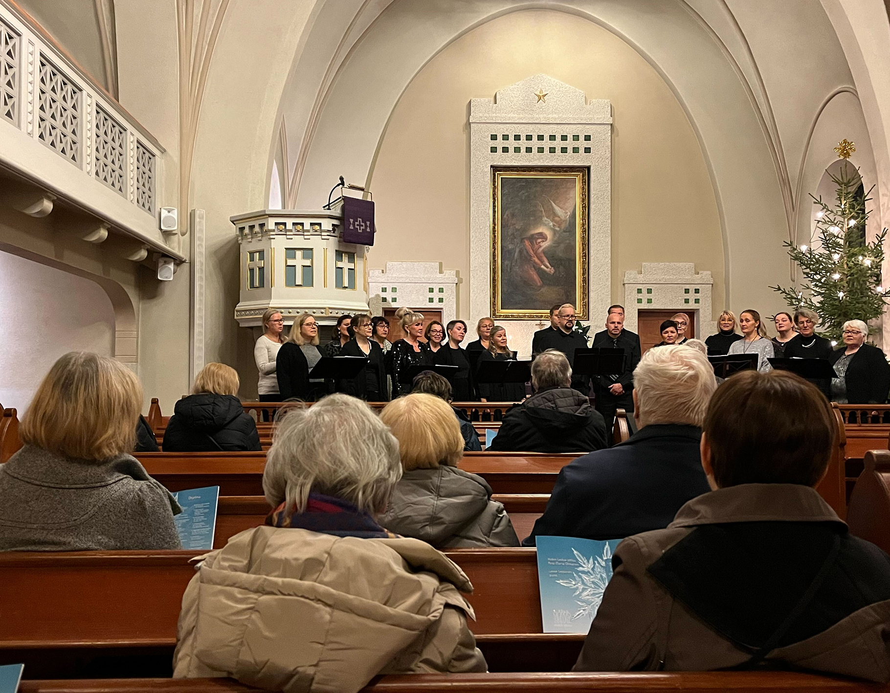 Hiiden Laulun Joulukonsertti Humppilan Kirkossa 10.12.2023.