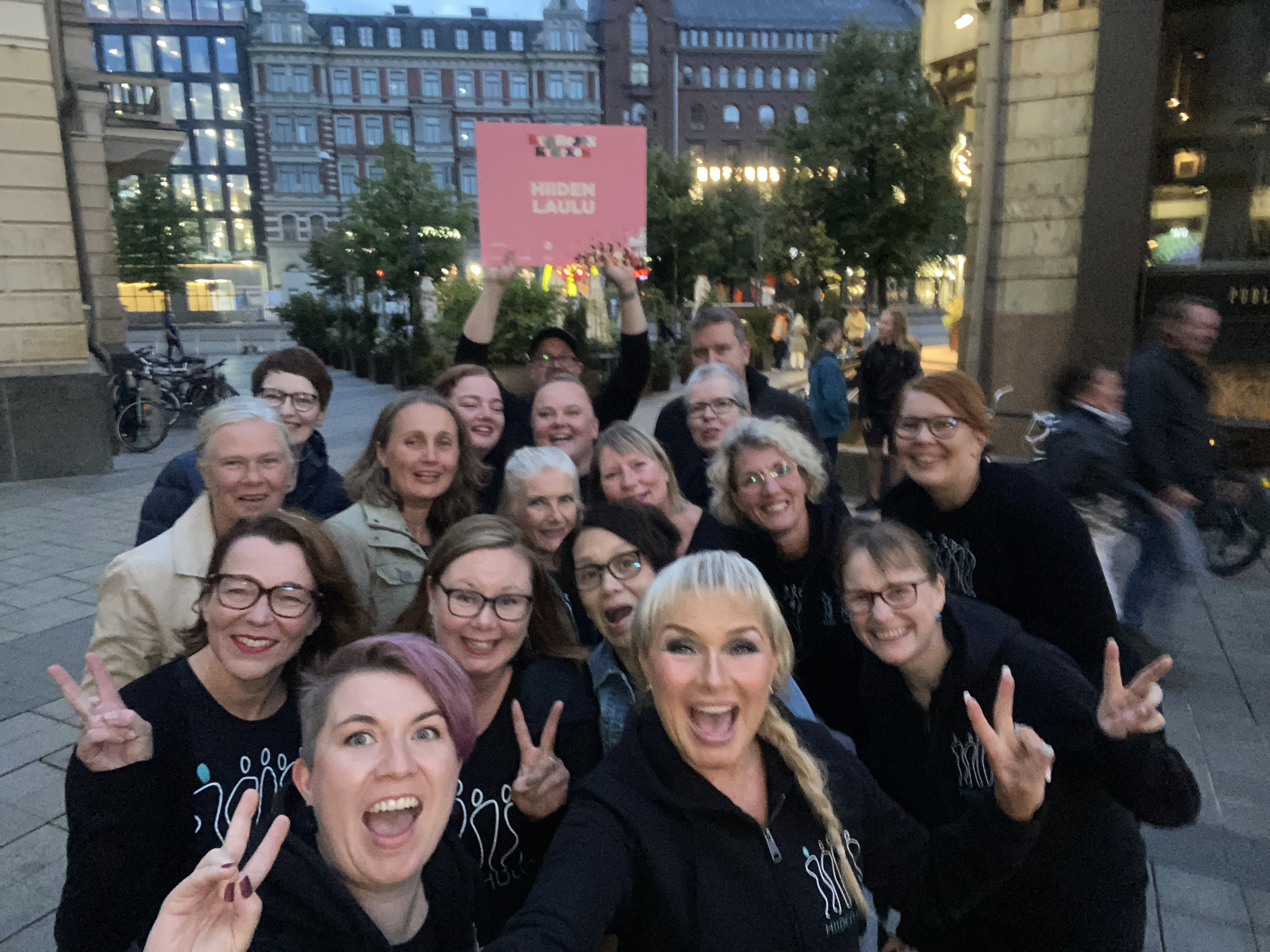 Hiiden Laulu Kuorojen kierroksella Helsingissä 21.8.2025.