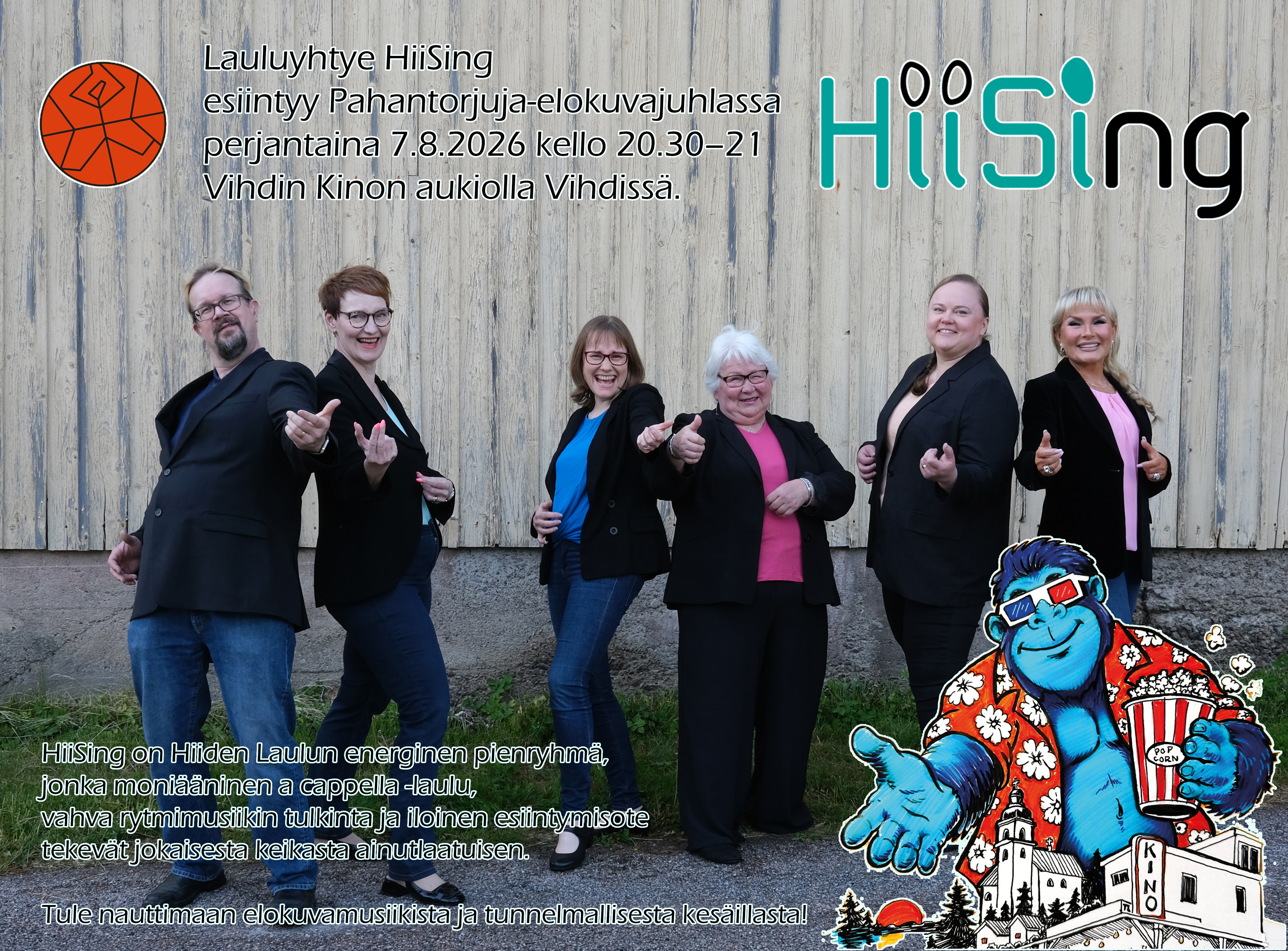 HiiSing Pahantorjuja-elokuvajuhlilla.