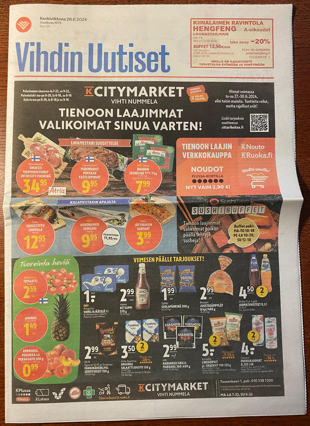 Vihdin Uutiset 26.6.2024.